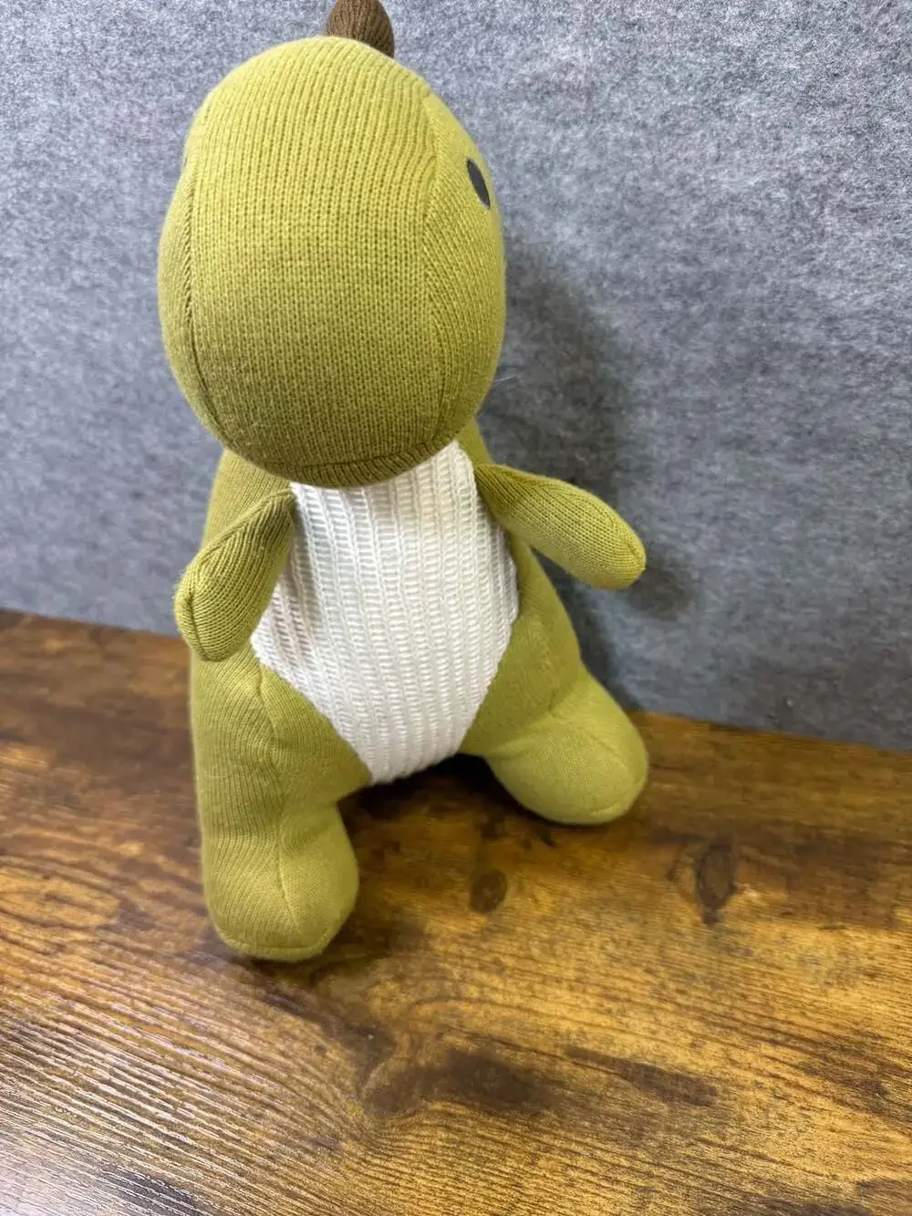 Knit Green Dinosaur T-Rex Plush Toy